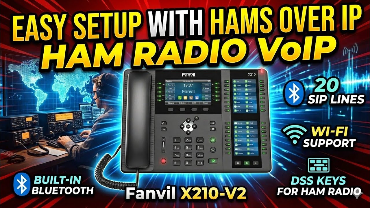 Switching to Hams Over IP? Fanvil X210-V2 Full Configuration