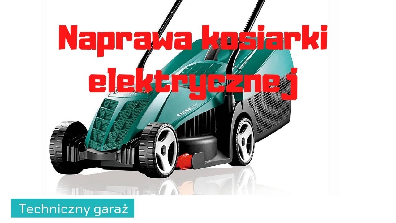 Naprawa kosiarki elektrycznej. Wymiana szczotek, test kabla.
