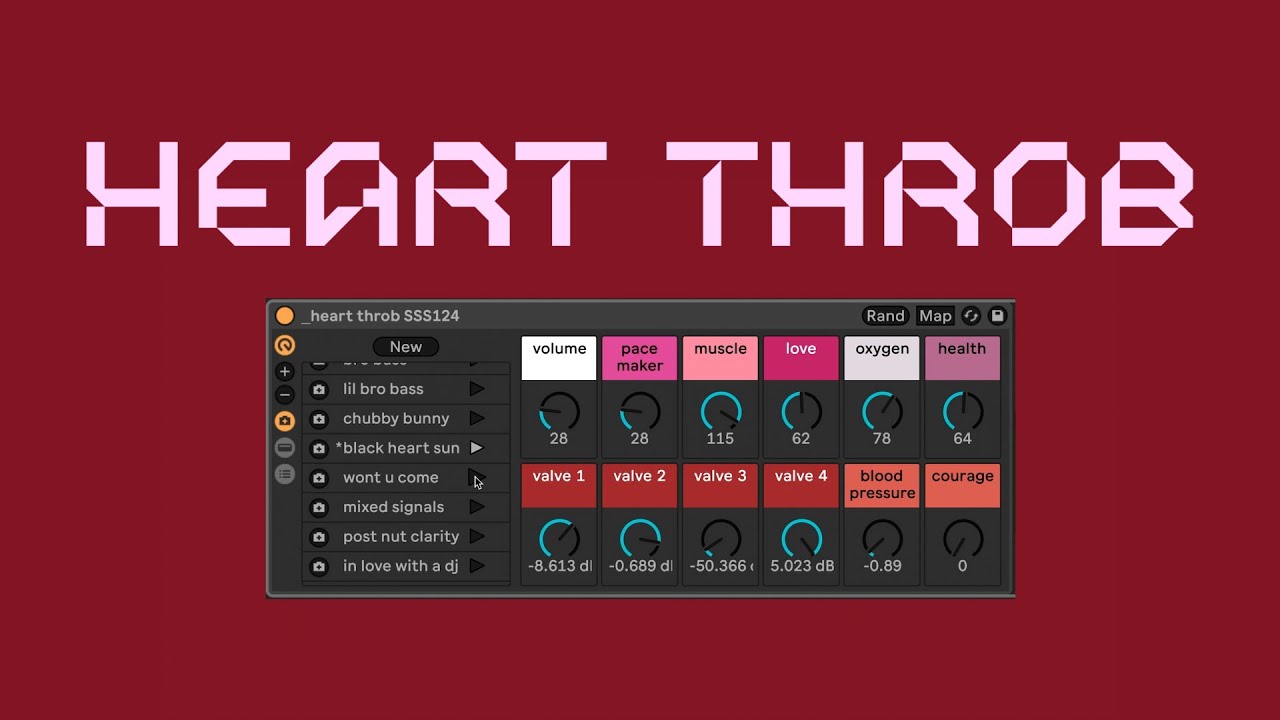 HEART THROB - Tech Bass Love Machine for Ableton Live
