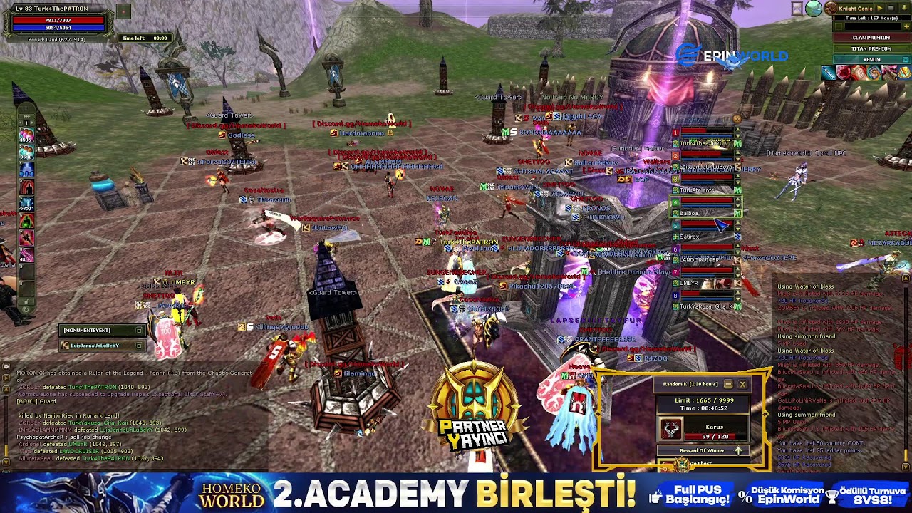 🏆#HOMEKOWORLD🏆VENOM🏆🔥SERVER BİRLEŞTİ🔥 #KnightOnline 🔥 #PvPServer🔥🏆 Turk Family 🏆