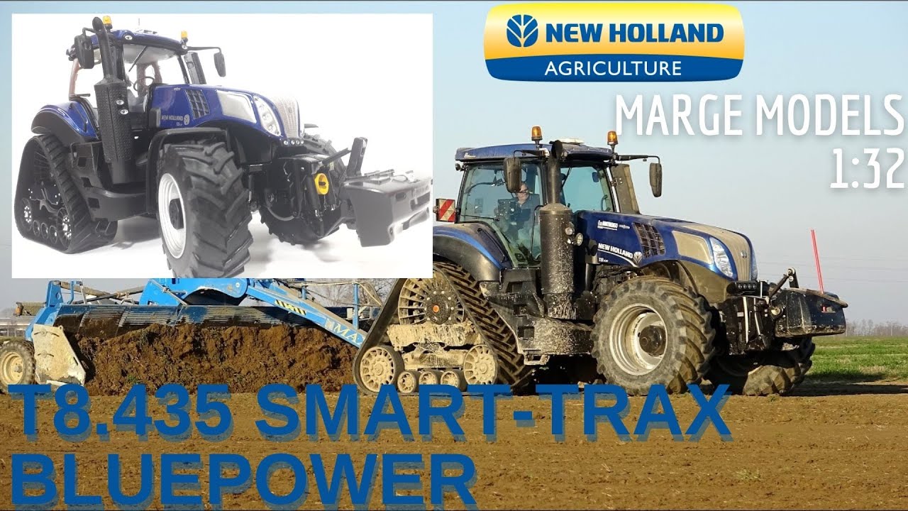 NEW HOLLAND T8.435 SmartTrax BluePower Marge Models 1:32