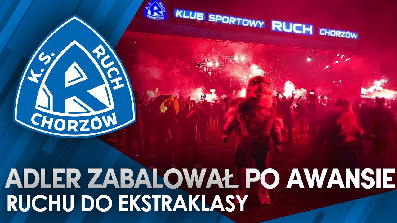 Adler zabalował po awansie Ruchu do Ekstraklasy (27.06.2023)