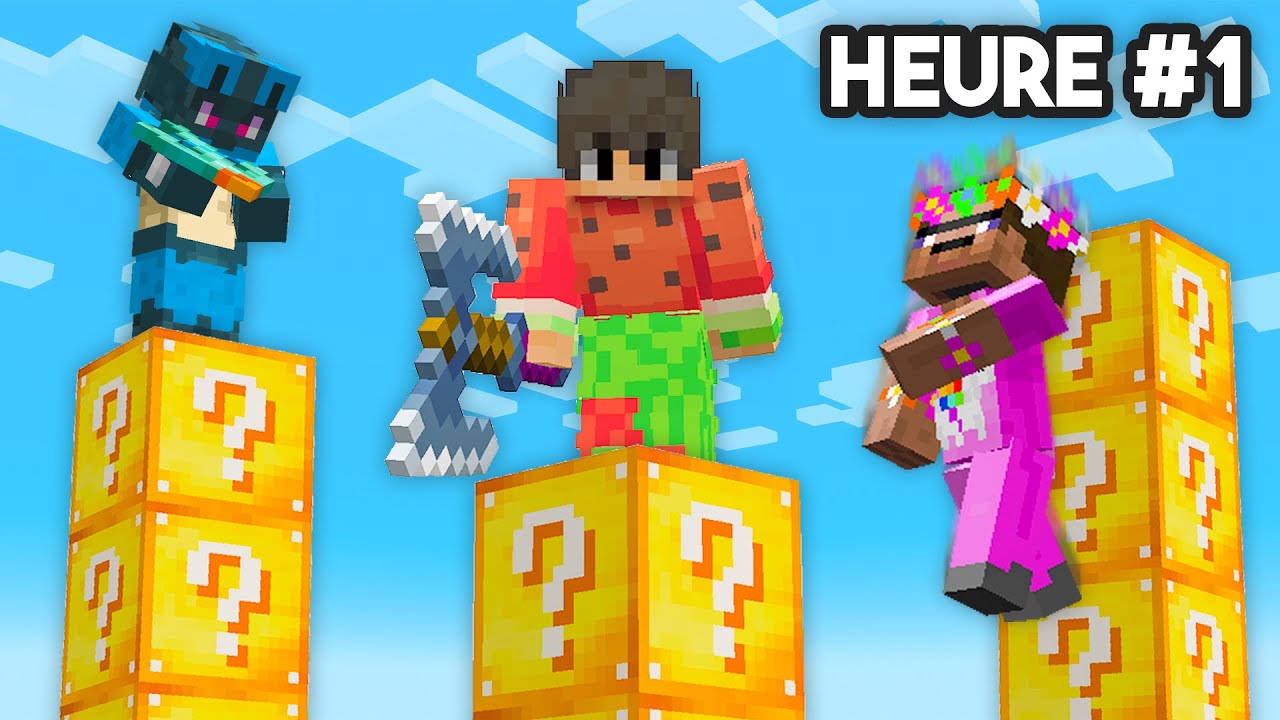 Ne Tombe pas du Pillier.. (version LuckyBlock)