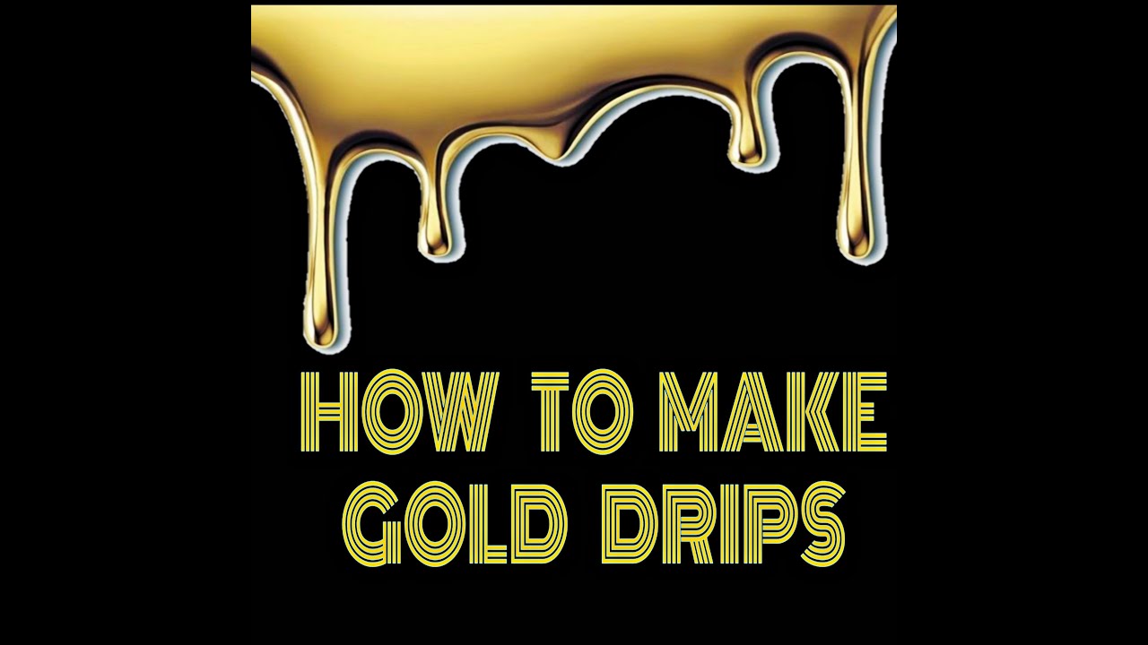 HOW TO MAKE GOLD DRIPS ON CAKE.