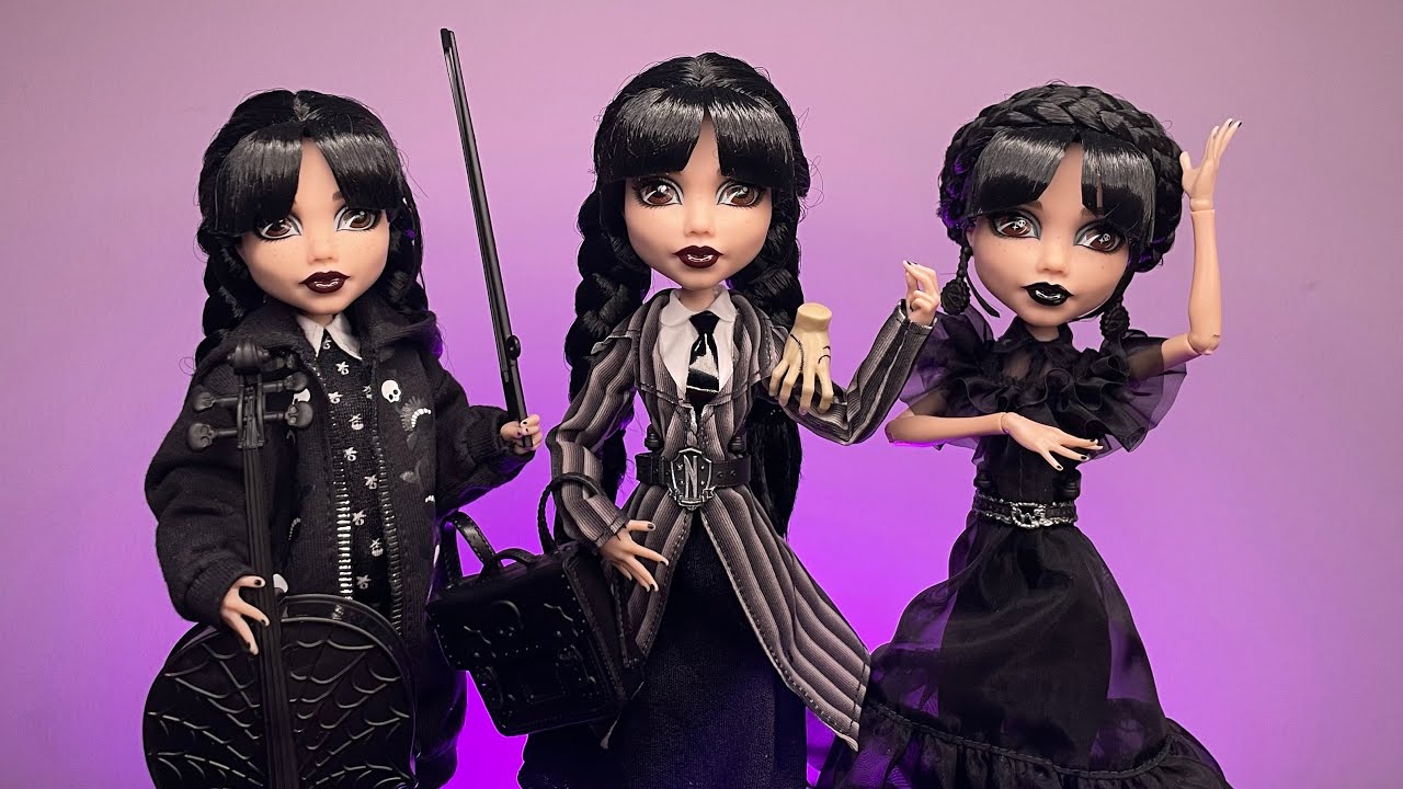 TOO MANY WEDNESDAY’S 😱🖤 | Monster High X Wednesday RAVEN + Paint It Black Fashion Pack Unboxing