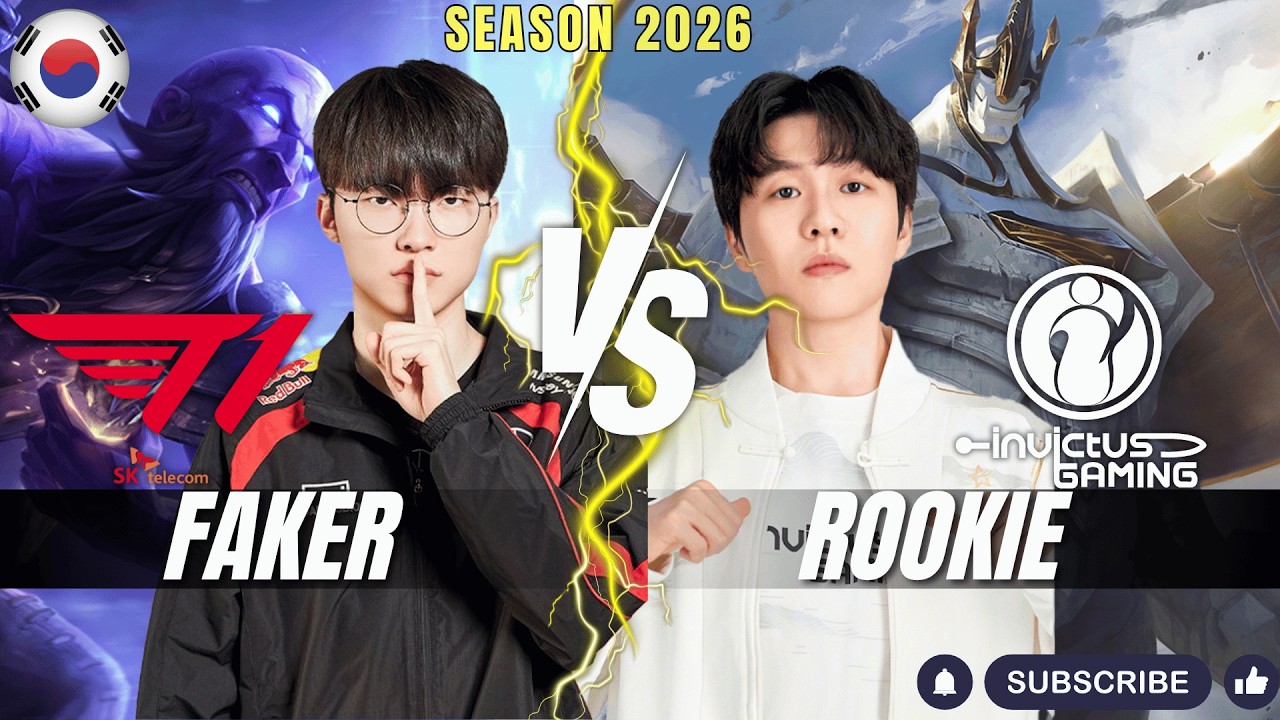 T1 Faker vs IG Rookie - Faker RYZE vs Rookie GALIO Mid - Patch 26.7 KR Ranked | lolrec