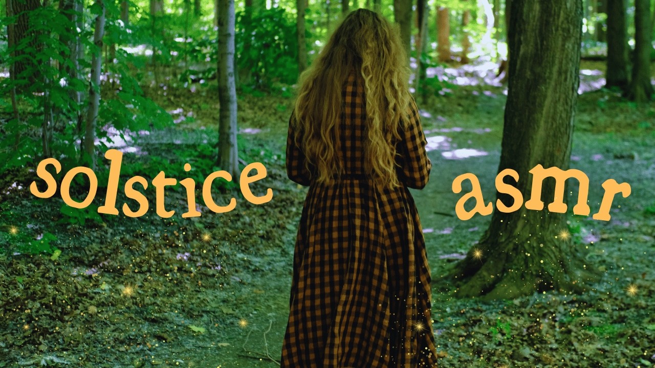 Summer Solstice Ritual 🌻 ASMR 🌻 A Midsummer Picnic 🧺 (soft-spoken, nature sounds, tracing)