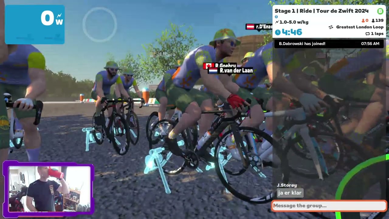 Tour de Zwift 2024 Class B - Stage 1