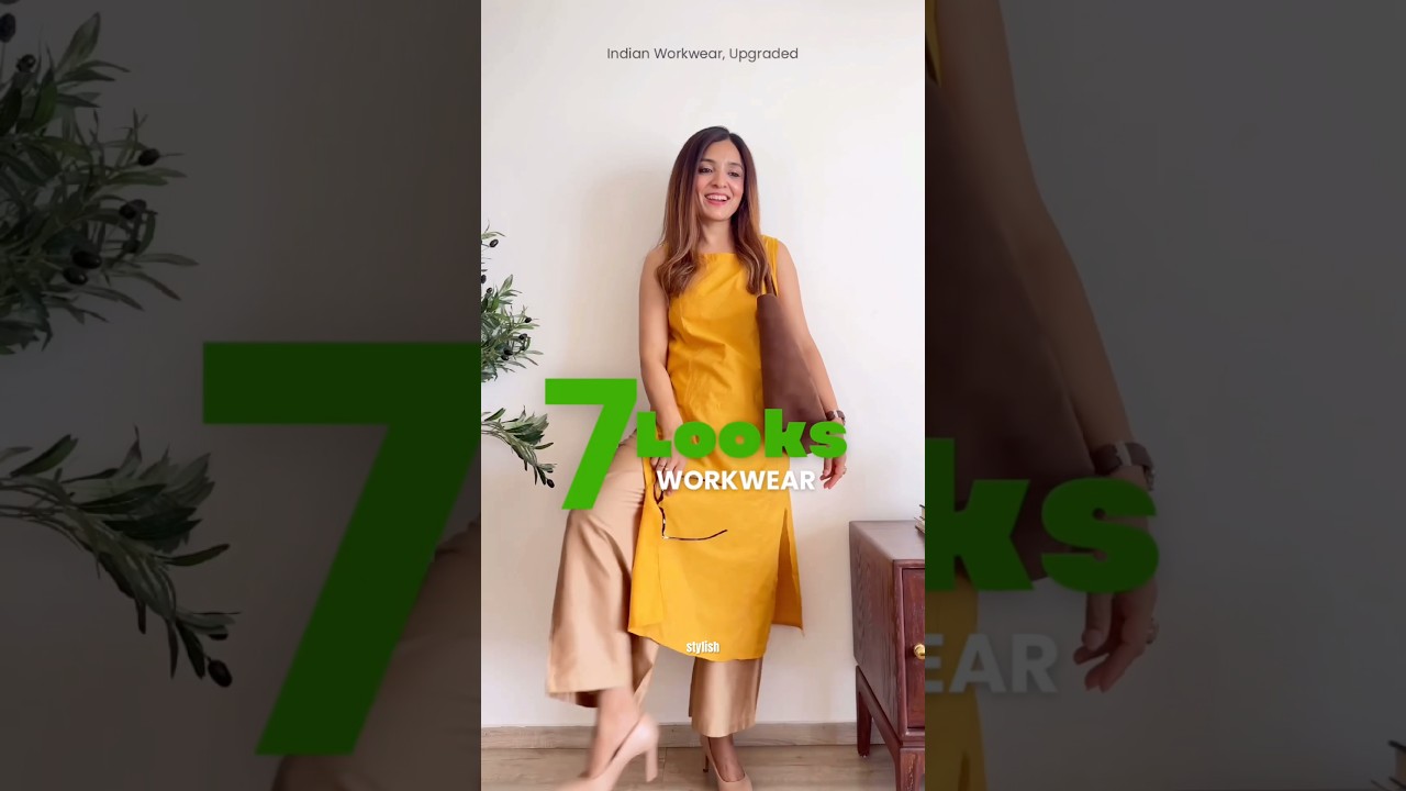 Full Week of Indian Workwear Outfits You&rsquo;ll Love ❤️#shorts #ytshorts #officeoutfits #indianweddings