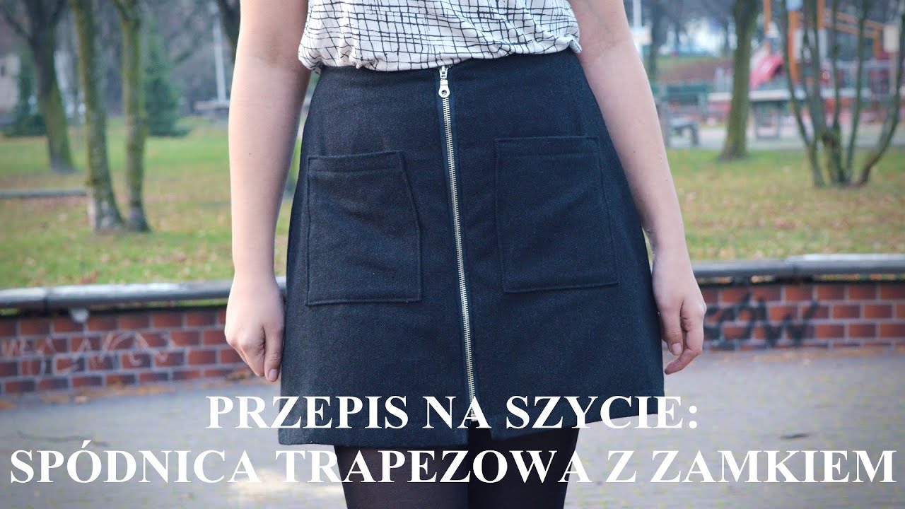Przepis na szycie: Sp&oacute;dnica trapezowa z zamkiem