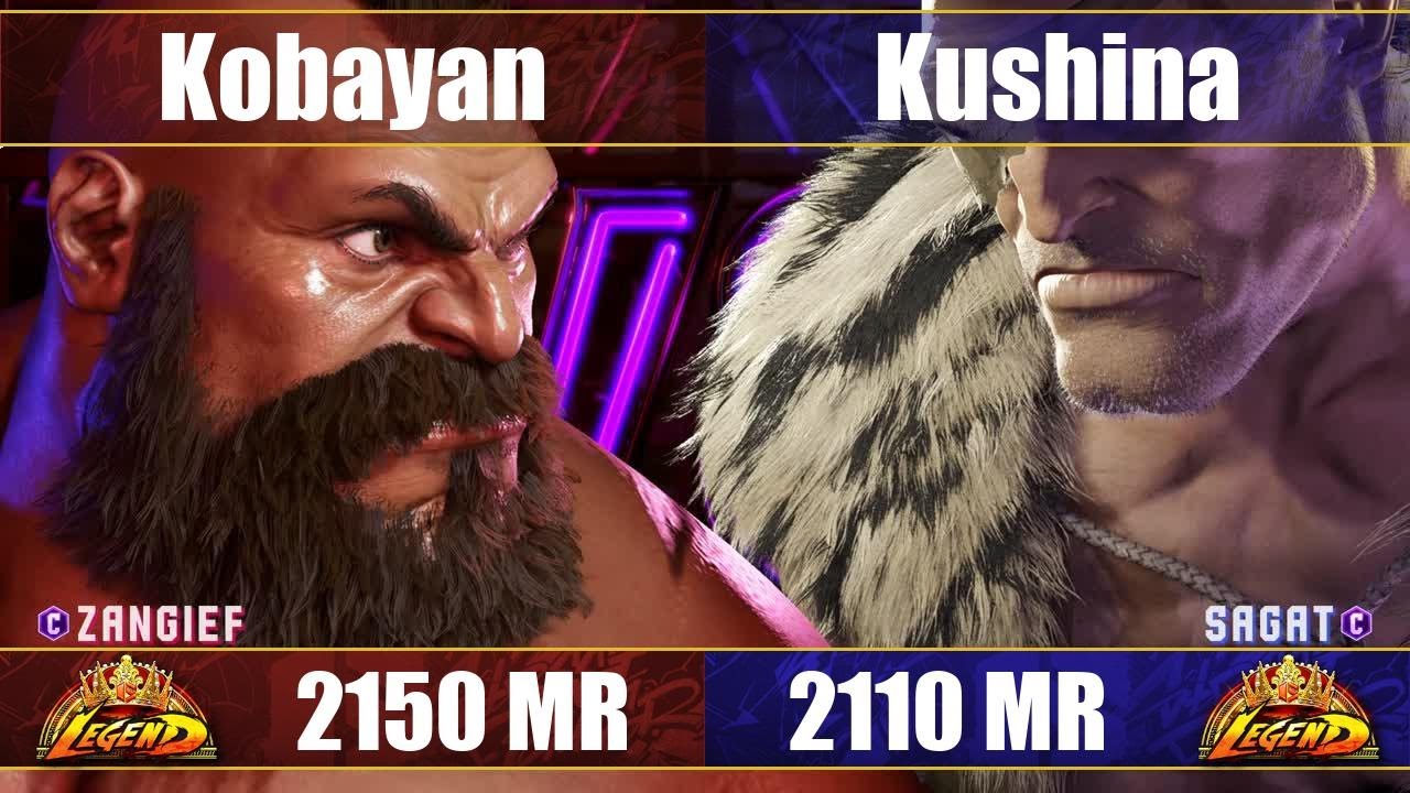 【スト6】こばやん vs Kushina (ザンギエフ vs サガット) SF6 Kobayan vs Kushina (Zangief vs Sagat)