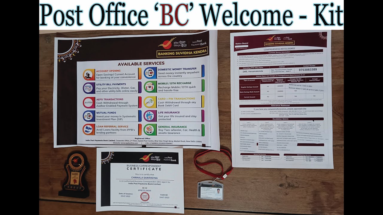 #IPPB BC POINT WELCOME KIT