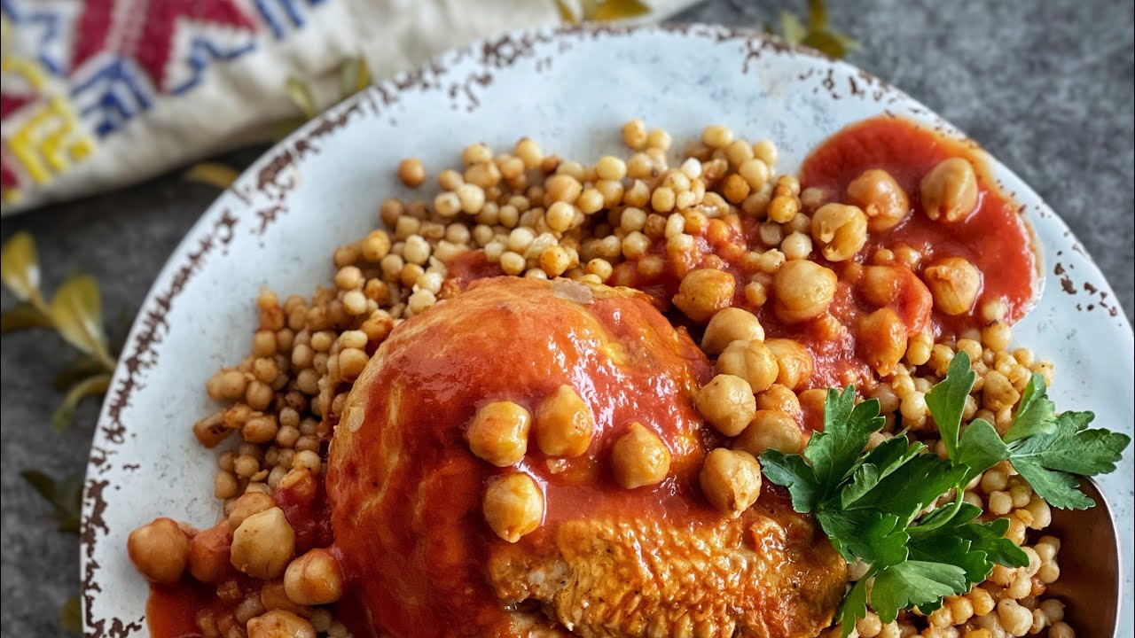 Easy Palestinian Maftoul Dinner by Cookwithdena