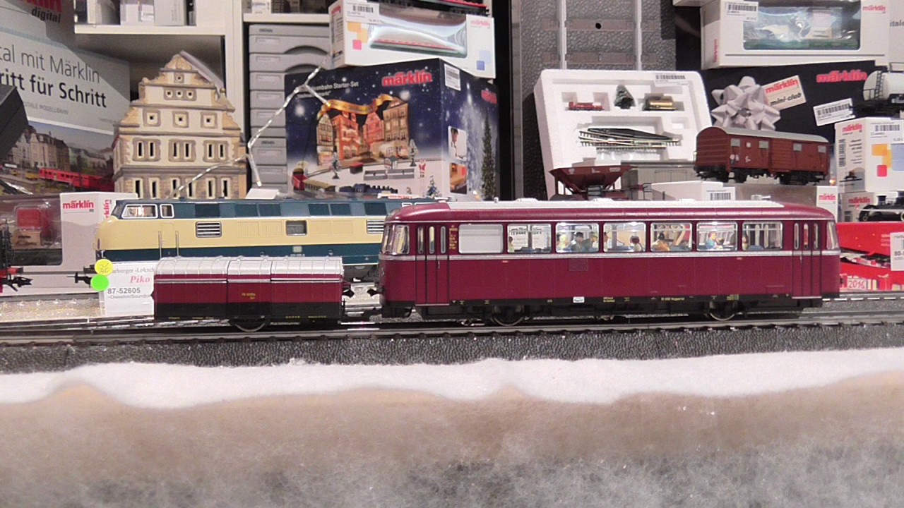Märklin 39952 Insider H0 2016 Schienenbus VT 95.9 mit Einachs-Anhänger VB 141.2
