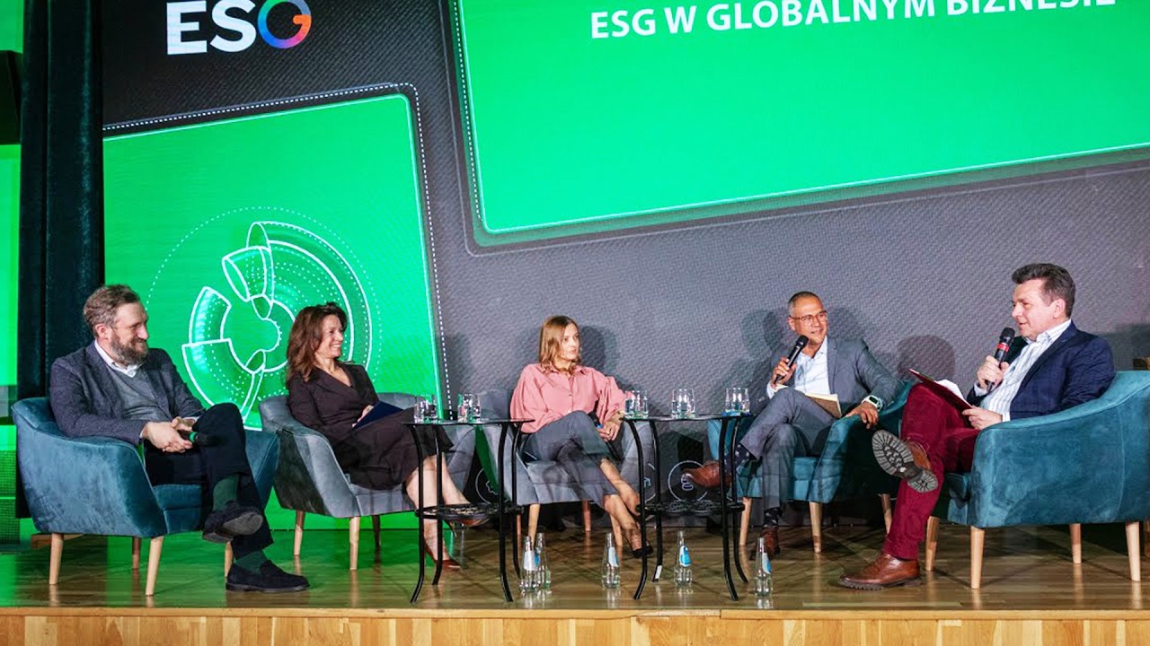Konferencja Grand ESG - panel ESG w globalnym biznesie