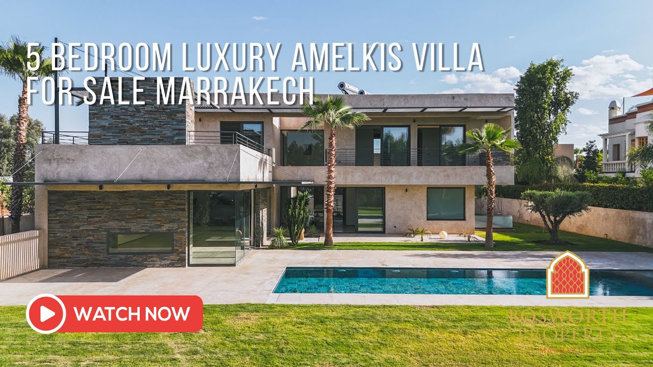 5 Bedroom Luxury Amelkis Villa For Sale Marrakech