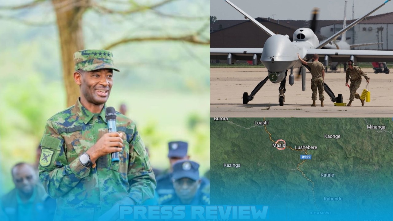GEN MUBARAKH AHAYE UBUTUMWA ABANYARWANDA//IRAN YAHANUYE DRONE IHENZE Y'AMERIKA// M23 BAYAMBUYE AGACE