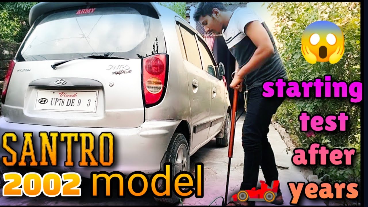 2002 hyundai santro review/ santro start after 5 month's #santro  #sanscarivivek #2002santro