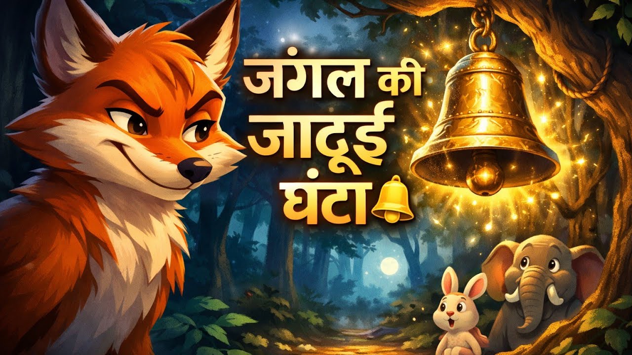 जंगल की जादुई घंटी 🔔 || नीलवन का रहस्य 🌲|| Animal mystery story || Hindi Kahani