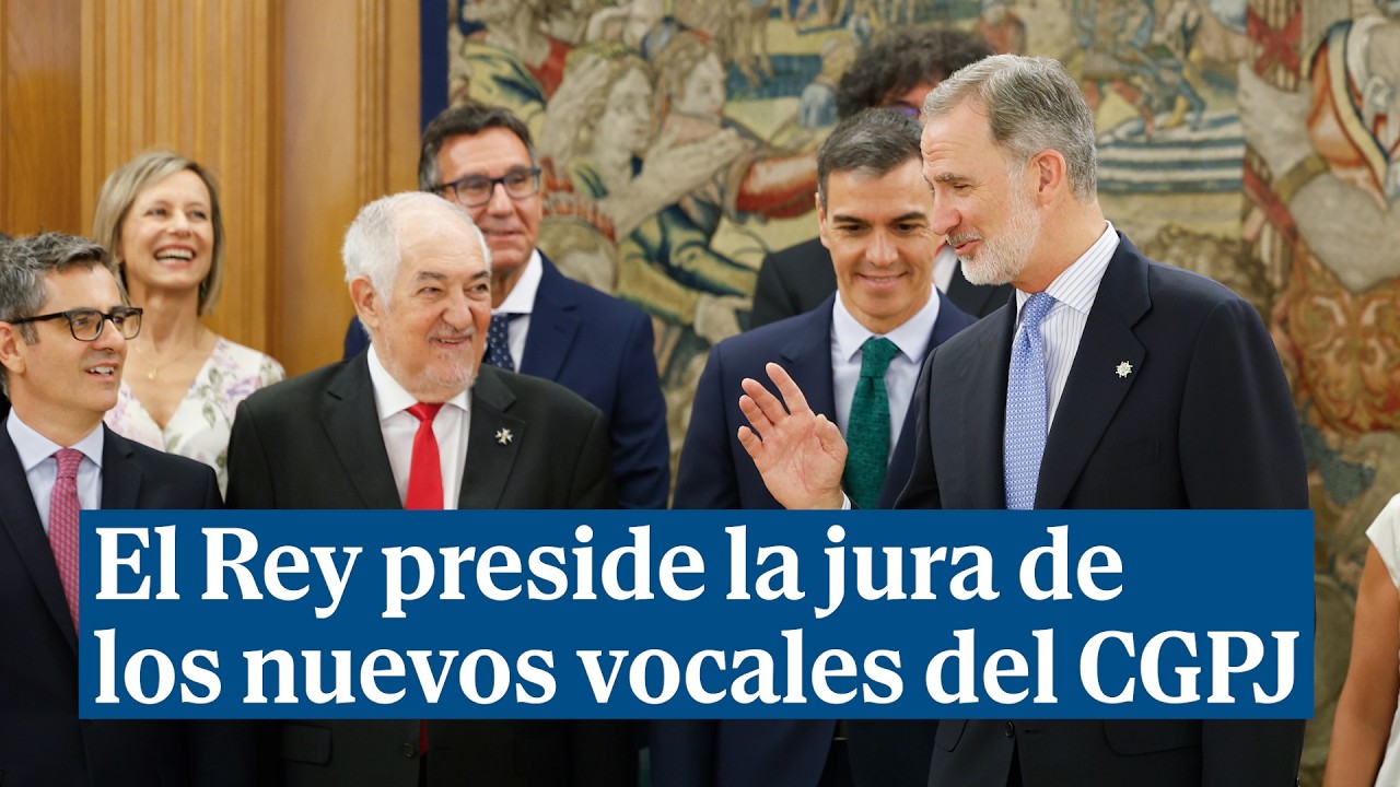 Los nuevos vocales del CGPJ juran o prometen sus cargos ante el Rey Felipe