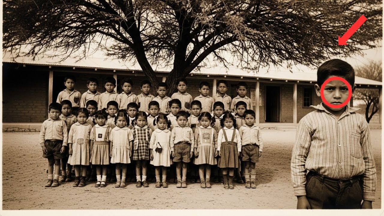 La Foto Escolar de 1956 inocente — el niño del extremo derecho nunca volvió