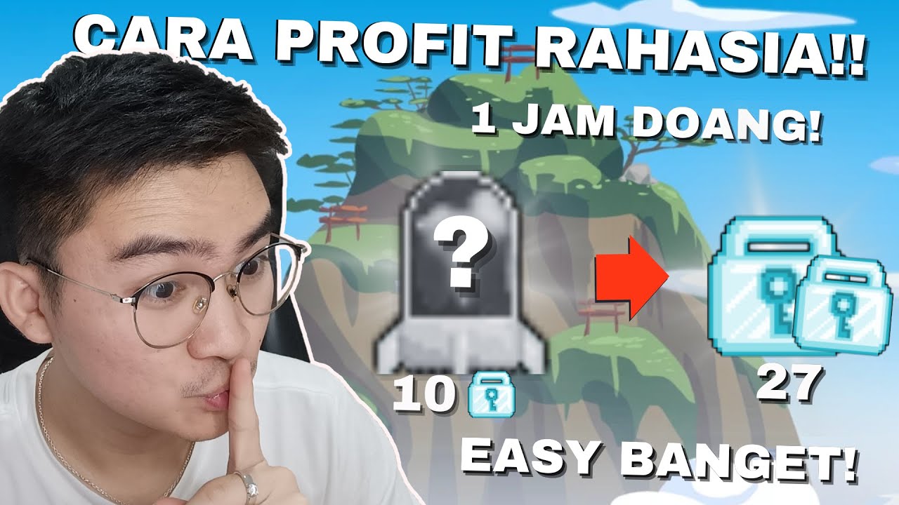 CARA PROFIT RAHASIA!! Profit 2.5x DL Dalam 1 Jam!! | Growtopia Profit 2025