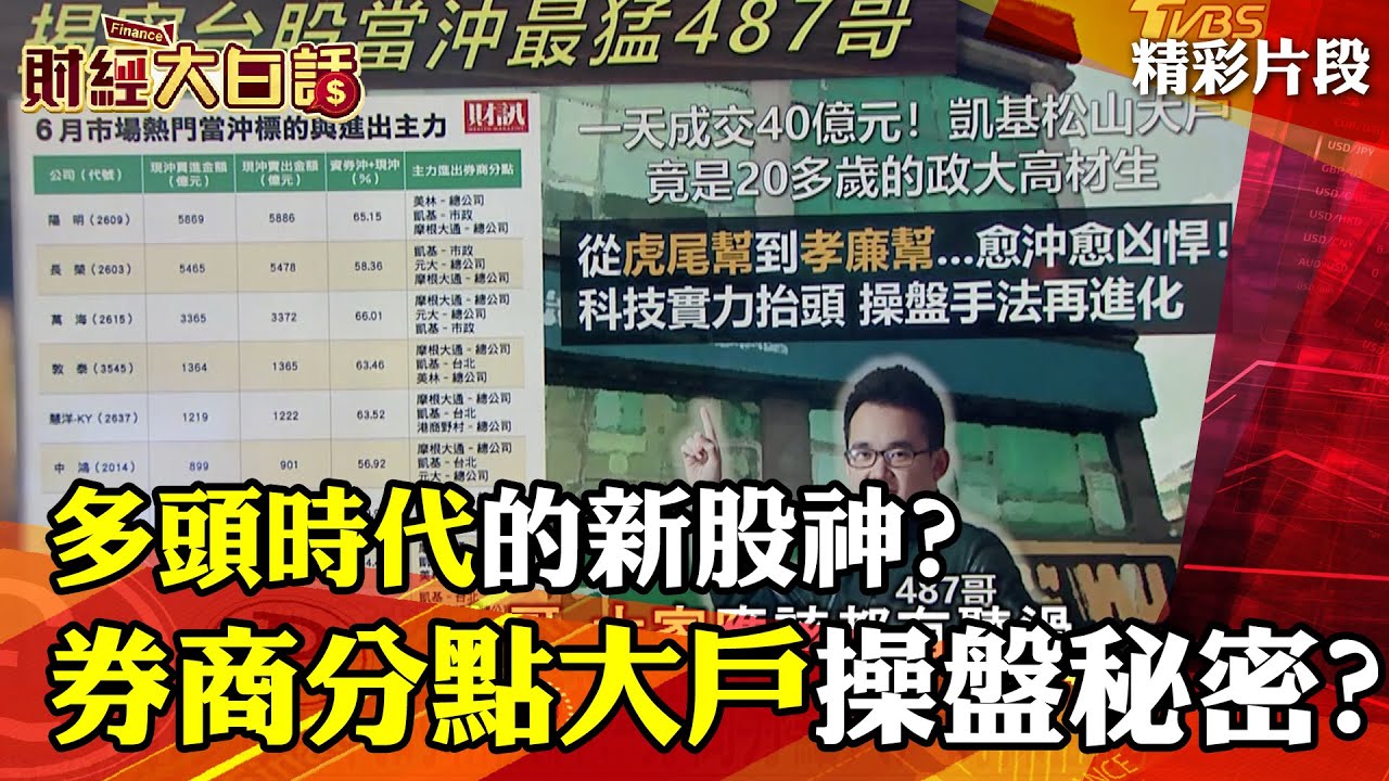 多頭時代的新股神? 券商分點大戶的操盤秘密是...│財經大白話 20210731