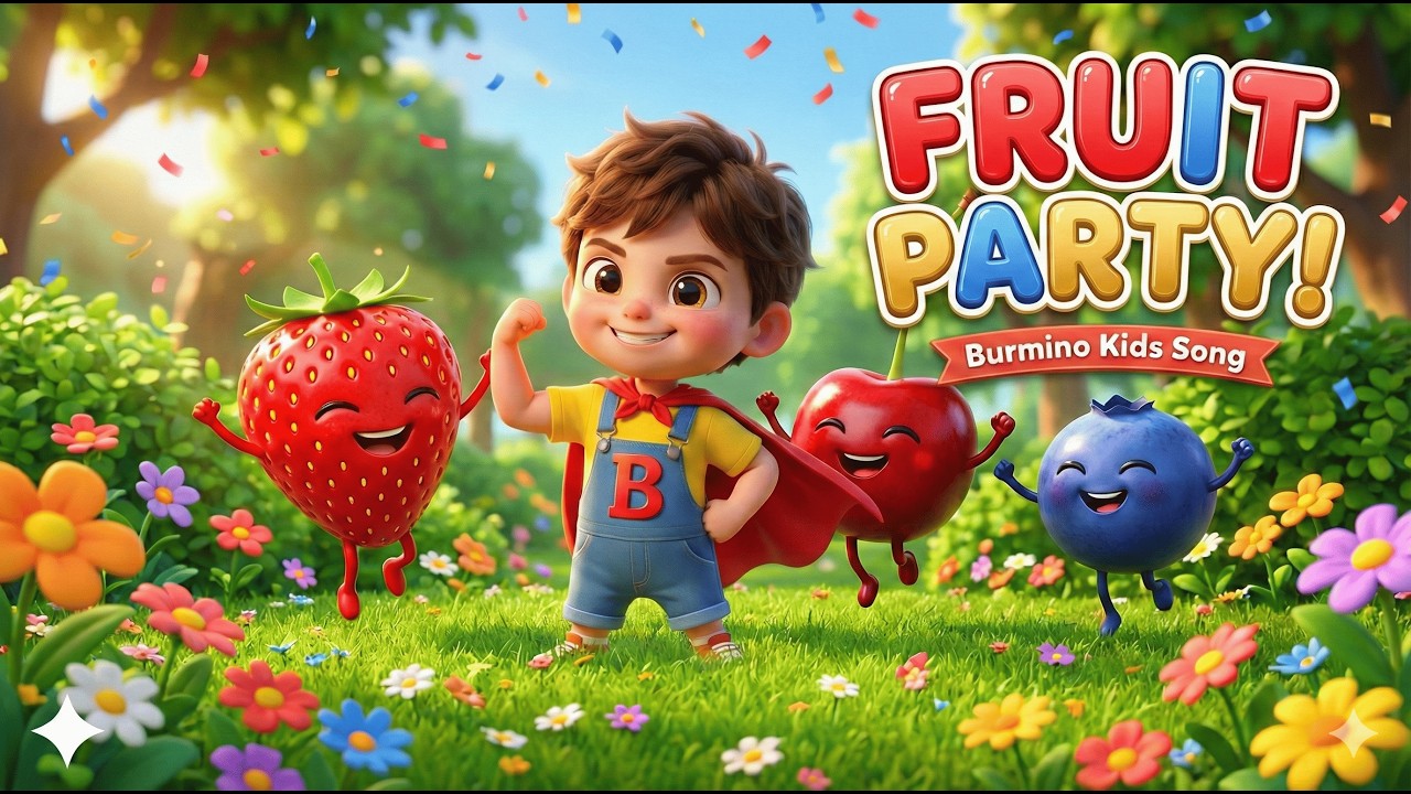The Yummy Fruit Song 🍓🍒 Learn Berries & Fruits for Kids