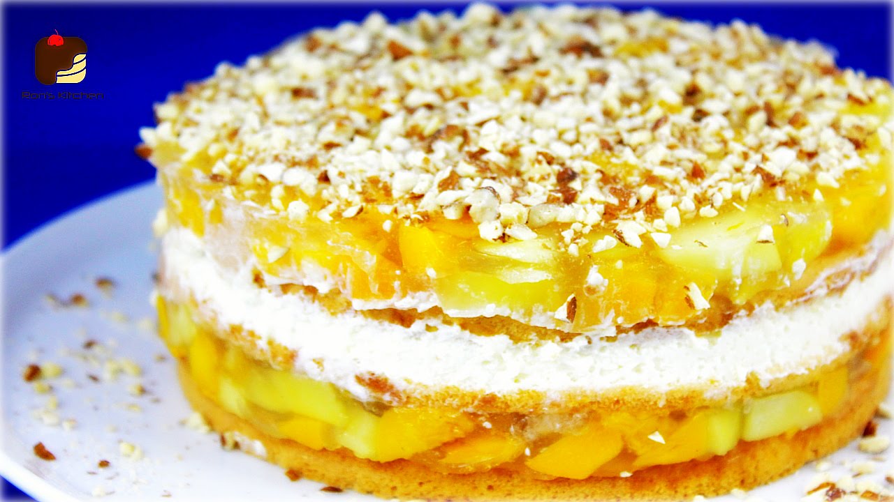 APFEL-PFIRSICH Torte (leicht und fruchtig) &loz;&loz;&loz; Apple-Peach Cake