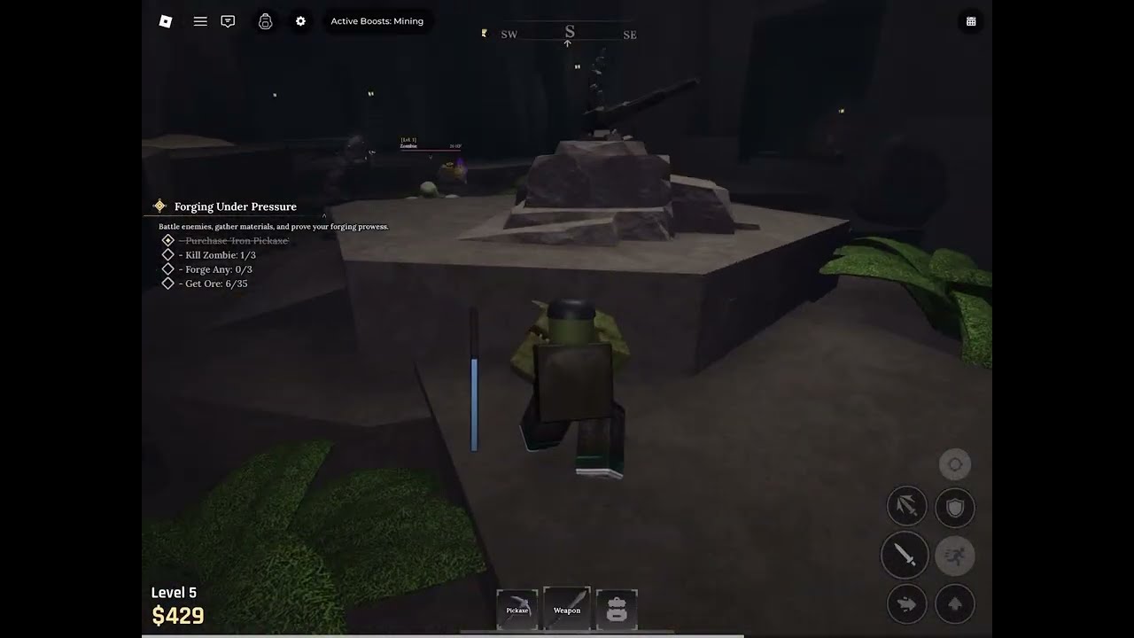Day 1 playing the forge until I beat it.
