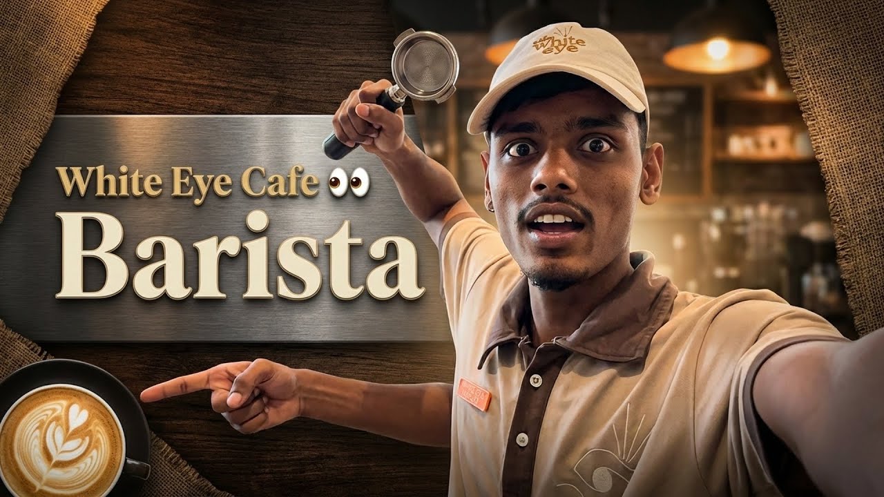 Ranjitofficialvlog white eye caffe open Barista ☕️￼