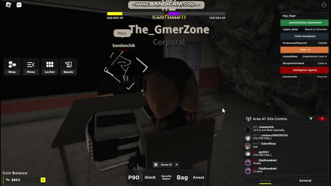 being interrogated for breaching SCPs - SCP roleplay area 47