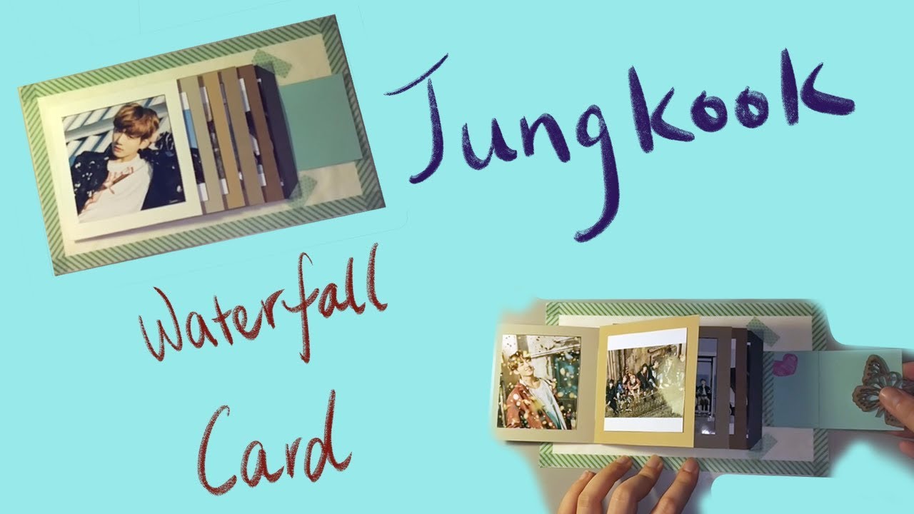 BTS Jungkook (Jeon Jungkook) Handcraft / Handmade Waterfall Card [R Luck]