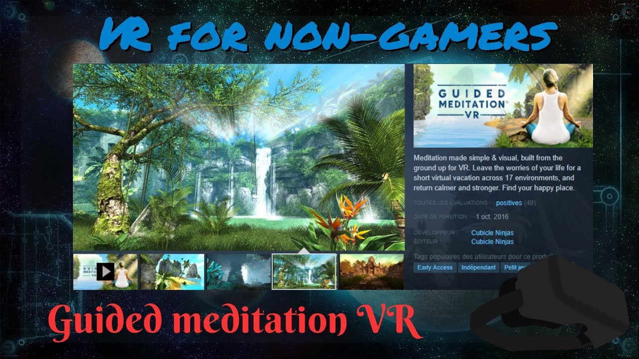 Guided Meditation in Virtual Reality
