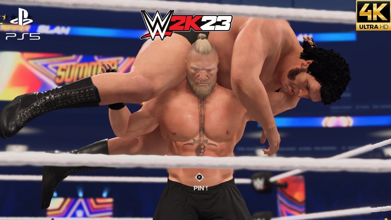 WWE 2K23 - Brock Lesnar VS Andre The Giant