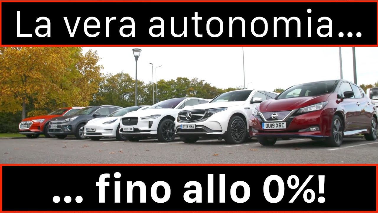 Auto elettriche... l'autonomia reale dal 100% allo 0%! Quale arriver&agrave; pi&ugrave; lontano?