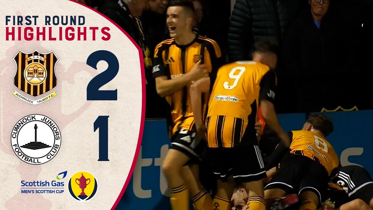 Late Talbot Goal wins Ayrshire Derby! | Auchinleck Talbot 2-1 Cumnock Juniors | Scottish Cup 2025/26