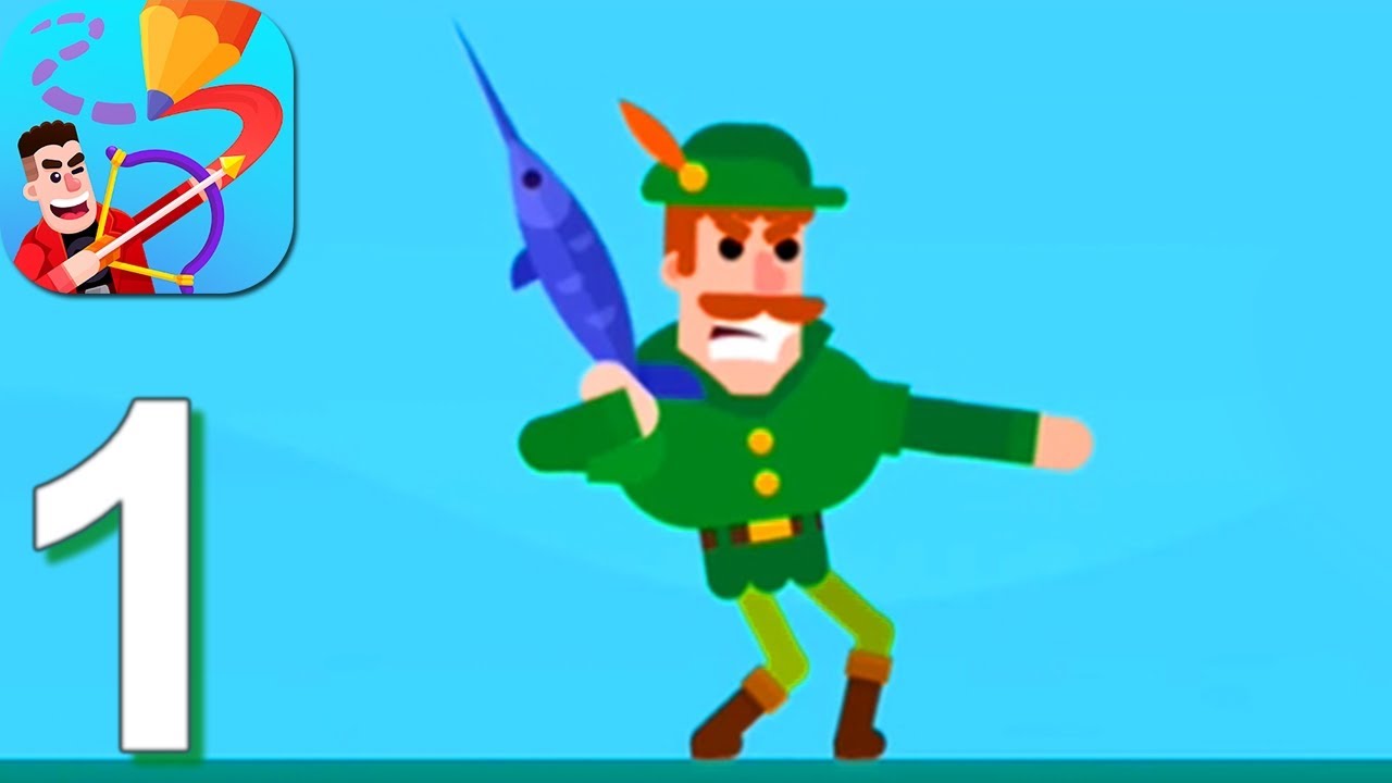 Drawmaster - Gameplay Walkthrough Part 1 Levels 1-23 (Android, iOS)