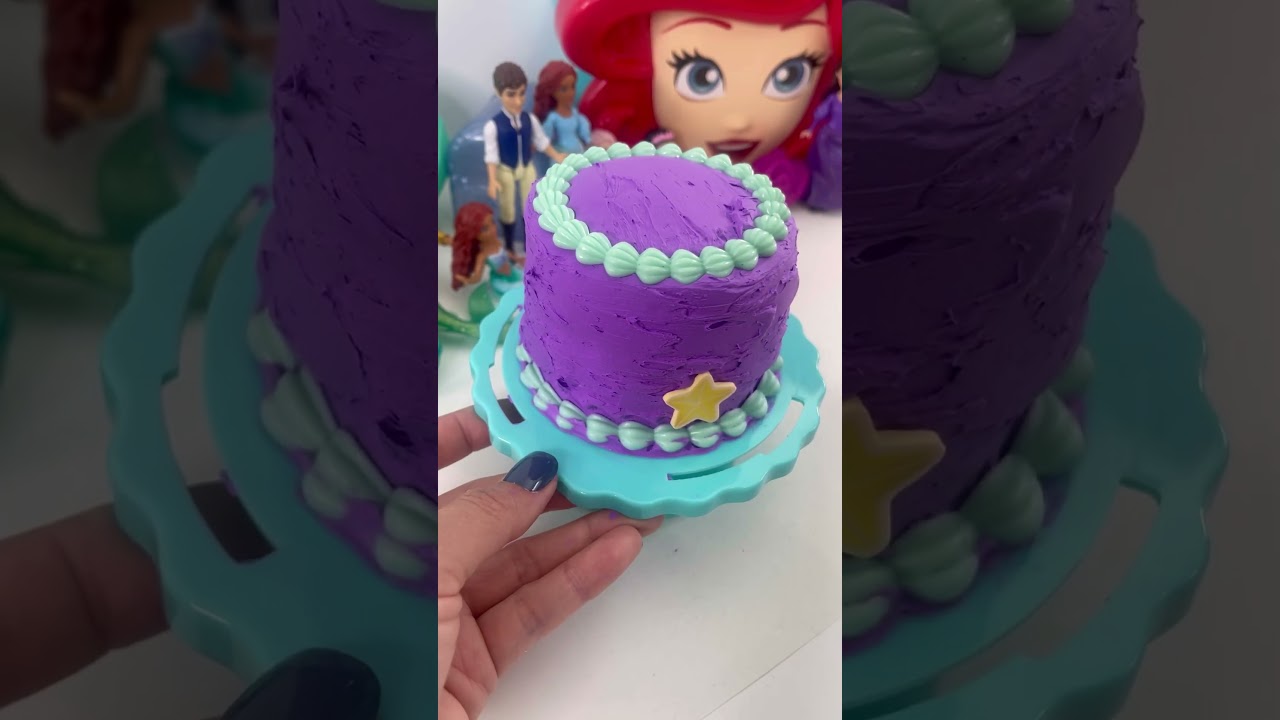 Ariel’s Little Mermaid DIY Cake with Crafty Cakes Kit 🎂
