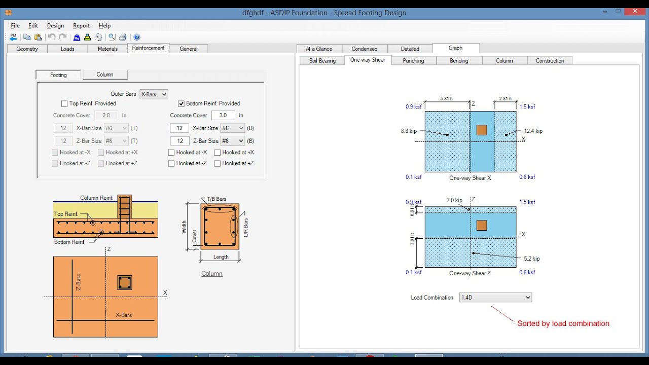 Raft Foundation Design  in ASDIP software