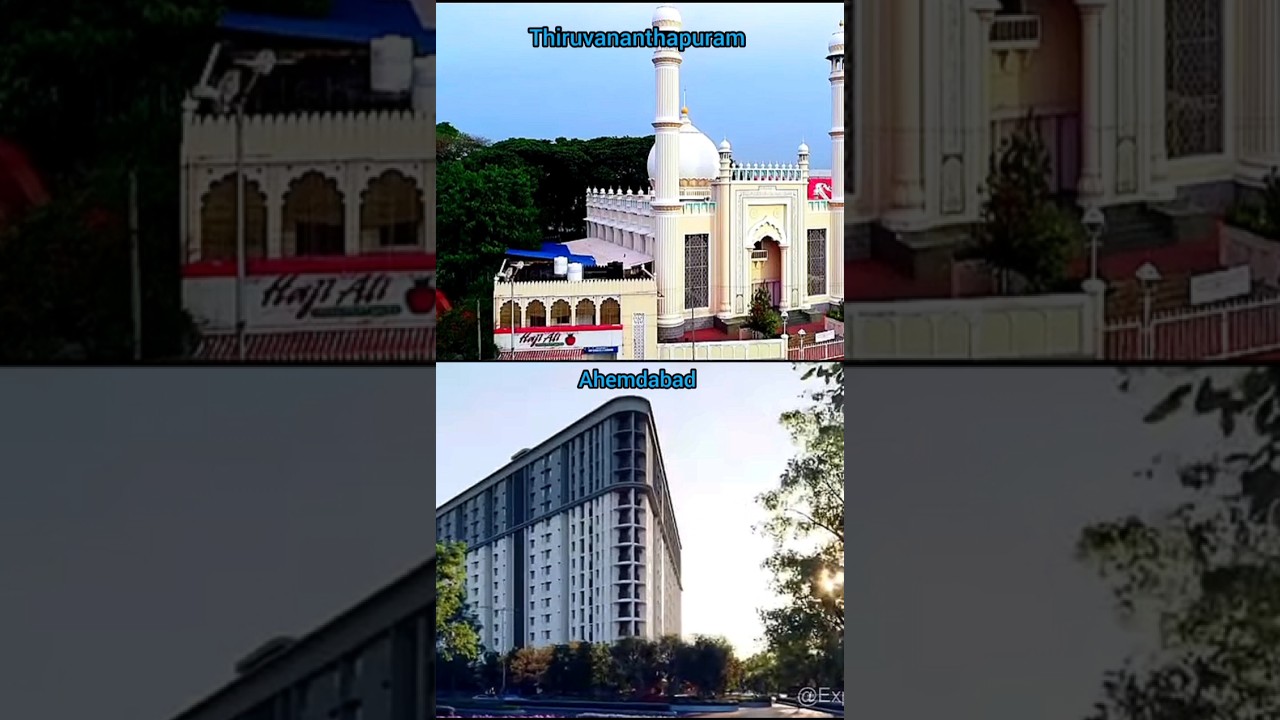 Thiruvananthapuram vs Ahmedabad which city is best comment now #drone #droneschool #dronefly #drone
