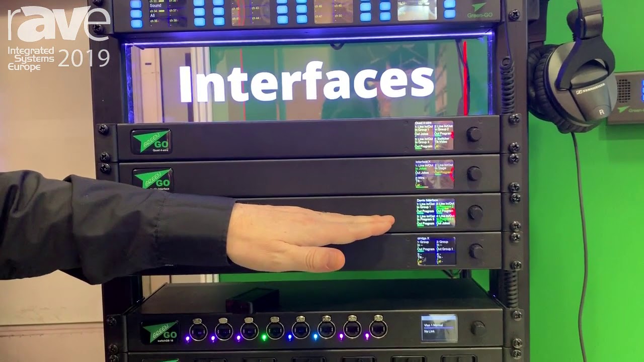 ISE 2019: GreenGo Shows Network-Based Intercom System With Various Interface Options Including Dante