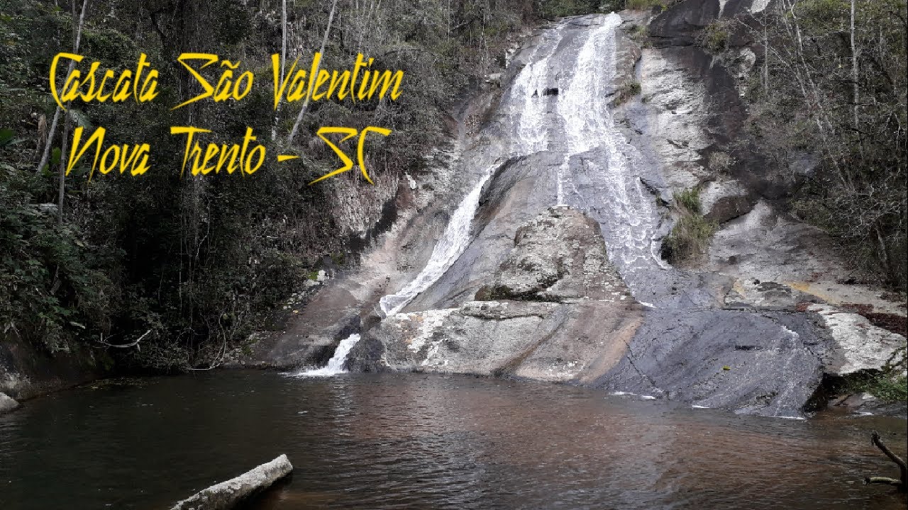 Pedalada até a cascata são valentim em Nova Trento sc