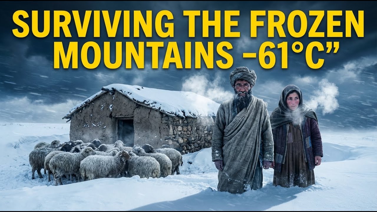 Surviving the Coldest Winter in Afghanistan | Shepherd & Wife Living Alone in Snowy Mountains