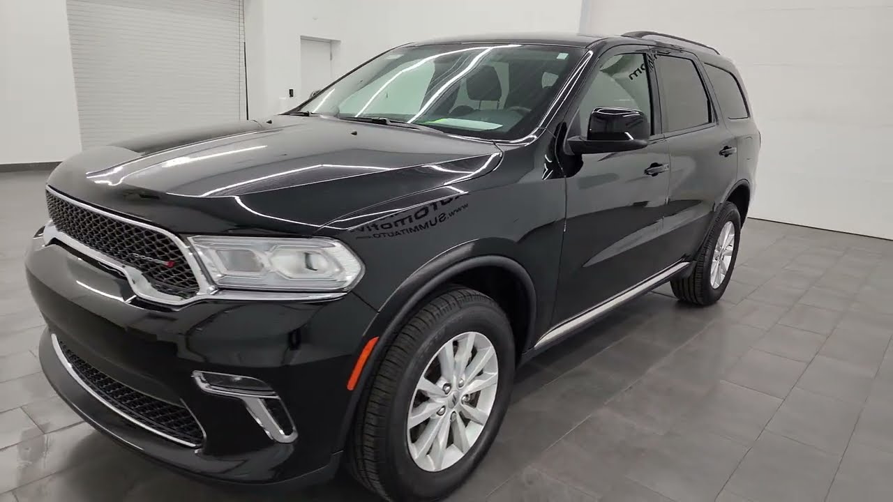 2022 DODGE DURANGO SXT AWD DB BLACK METALLIC 4K WALKAROUND 14471Z SOLD!