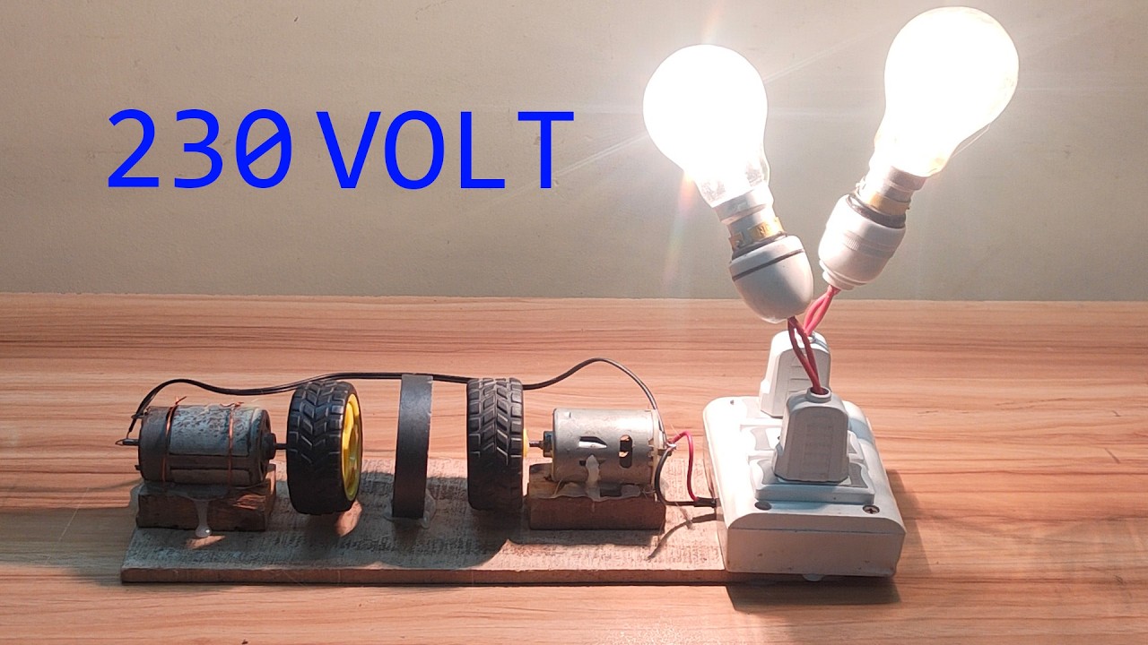 free energy generator 230 volt from dc motor magnetic gear and 100% copper coil