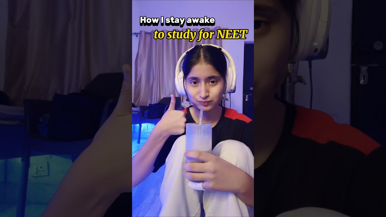 What keeps me Awake⏰ during NEET Prep!👩&zwj;🎓📜#neet2025 #minivlog #physicswallah