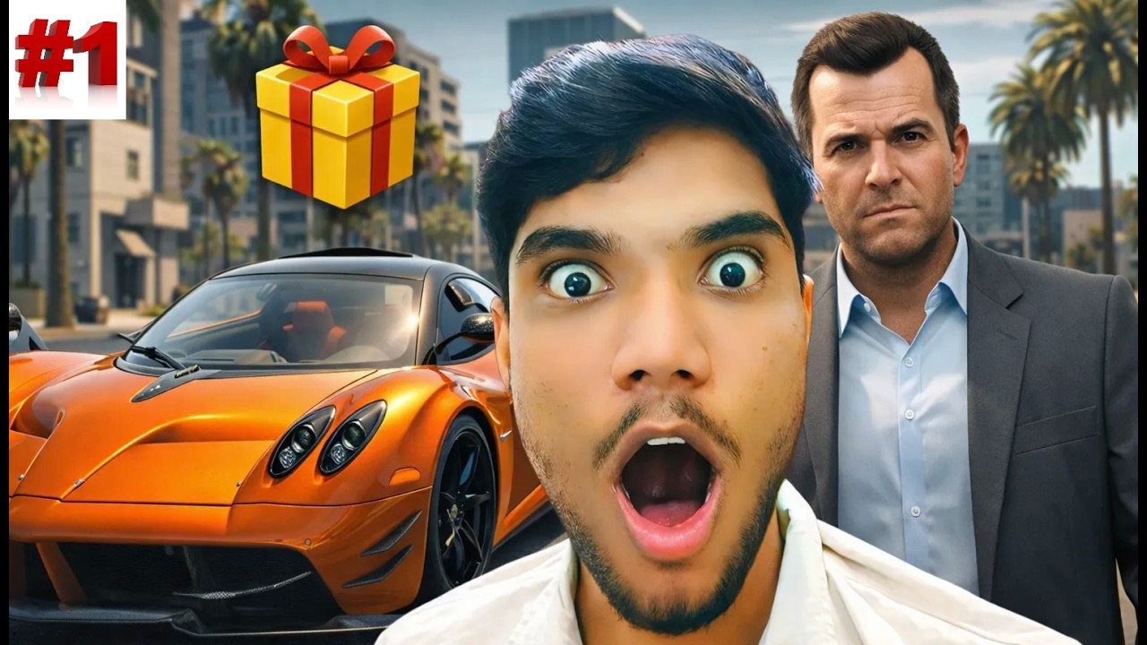 STEALING SUPERCAR TO GIFT FRANKLIN |  GTA V GAMEPLAY #1