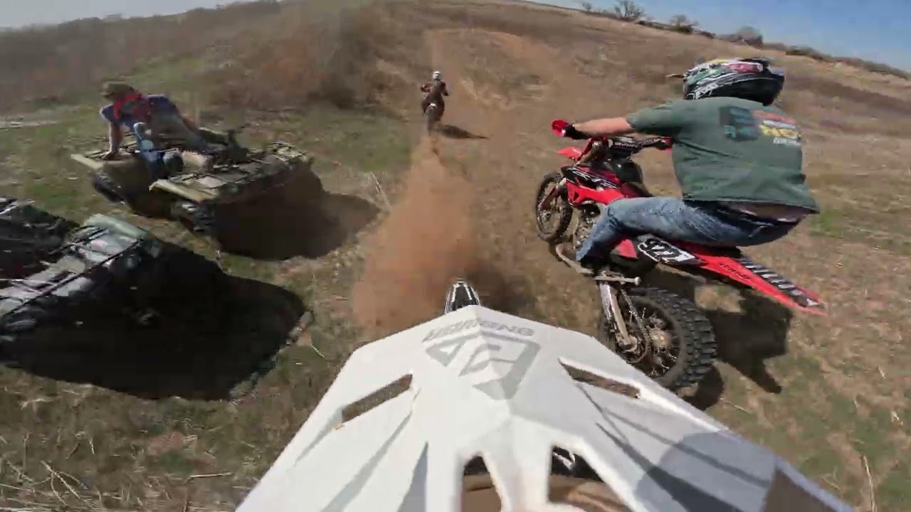 Quick race with friends.