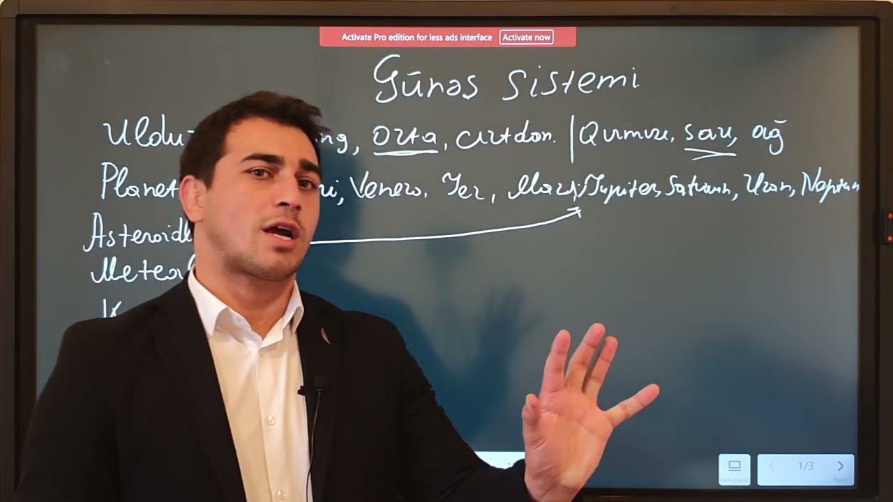 Coğrafiya dərsləri - Kainatın yaranması və Günəş sistemi (MİQ,SETİFİKASİYA və ABİTURİYENTLƏR)